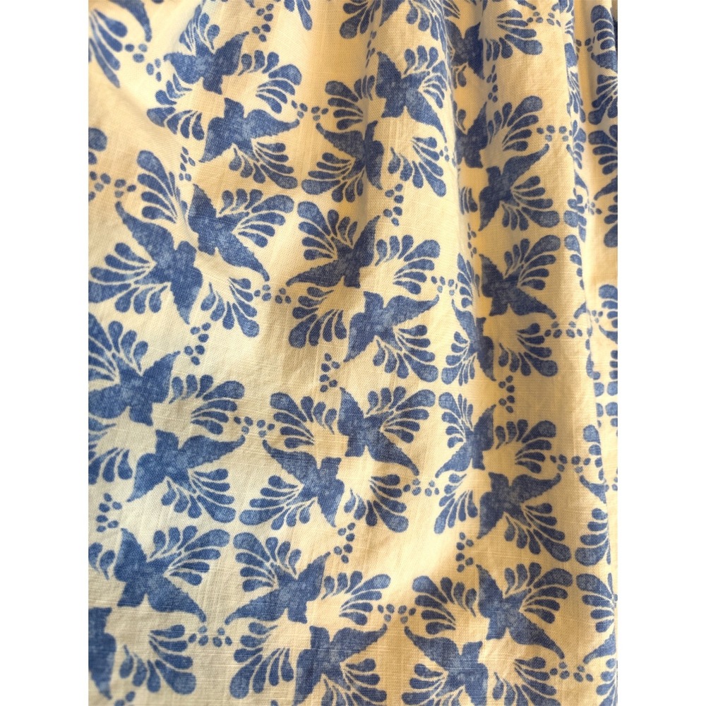 Universal Thread Bird Ikat Print Mini Sundress Ivory Blue Medium - Picture 10 of 13